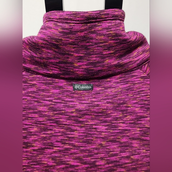 Columbia Women's Purple Quarter-Zip Pullover-Size XL - Picture 3 of 11
